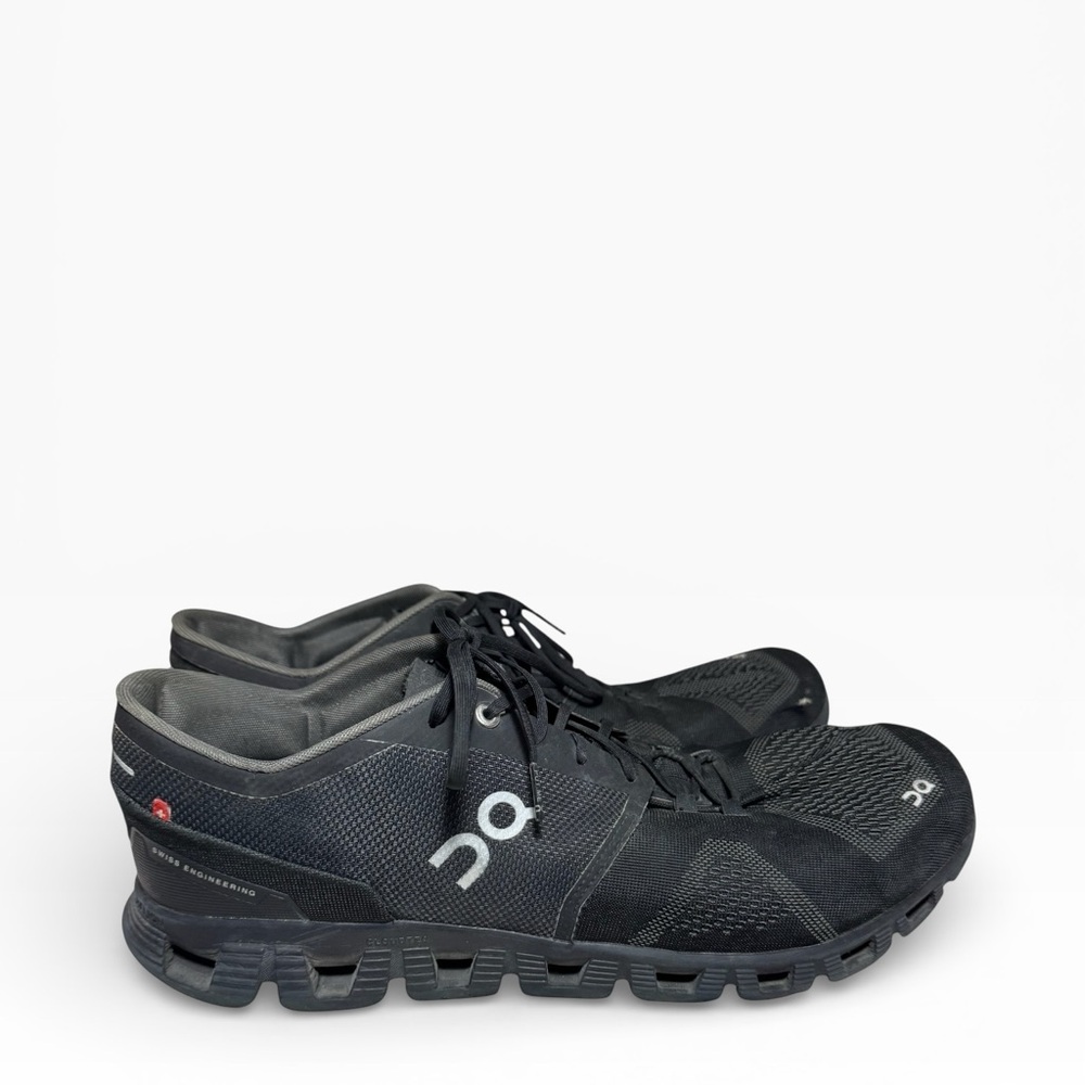 On Cloud X Men’s Size 14 Black/asphalt Running Shoes Athletic Sneakers GUC